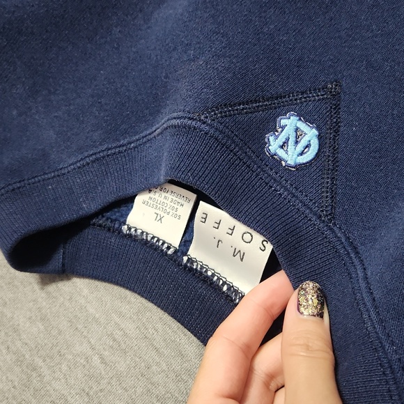 Vintage Y2K Custom Reworked Upcycled Super Crop Oversized Pullover Sweatshirt - Picture 5 of 9